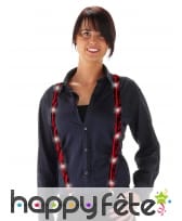 Bretelles lumineuses (led) rouge