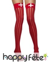 Bas lignes verticals rouges avec croix blanche, image 3