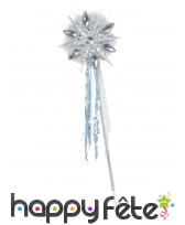 Baguette magique argentée fée des neiges