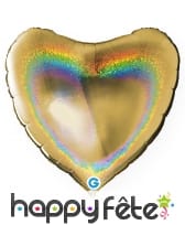 Ballon métal alu en coeur anis, image 3