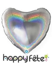 Ballon métal alu en coeur anis, image 1
