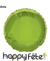 Ballon métal alu rond plat, image 1