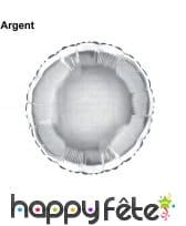 Ballon métal alu rond plat, image 2