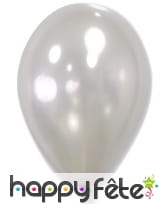 Ballons métallisé argenté, par 12
