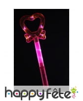 Baguette magique coeur lumineux clignotant
