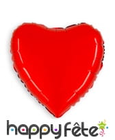 Ballon métalisé coeur rouge, 90cm