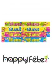 Bannière métallisée d'Anniversaire 3,6m, image 1