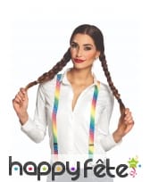 Bretelles multicolores de cirque pour adulte