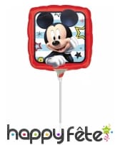 Ballon Mickey Mouse carré de 23 cm