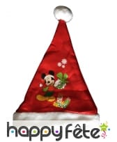 Bonnet Mickey Noël rouge pour enfant