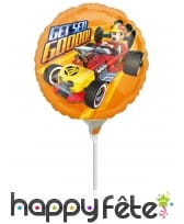 Ballon Mickey Roadster de 23cm sur tige