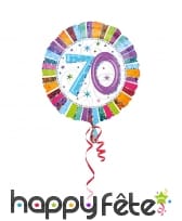 Ballon nombre anniversaire coloré de 43cm, image 6
