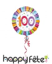 Ballon nombre anniversaire coloré de 43cm, image 9