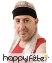 Bandeau noir avec cheveux blonds coupe mulet