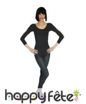 Body noir avec longues manches, pour femme, image 2