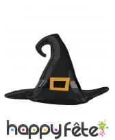 Ballon noir chapeau pointu de sorcière, 99 x 68 cm