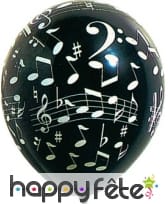 Ballons notes de musique