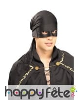 Bandana noir de Zorro pour adulte