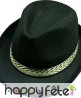 Borsalino noir en polyester