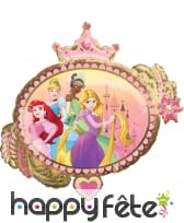 Ballon ovale Princesses Disney recto verso, 81 cm