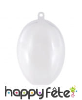 Boulle oeuf transparent à remplir, pvc