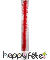 Boa plume autruche rouge 183 cm