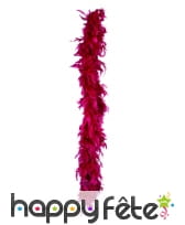 Boa plumes bordeaux 180 cm