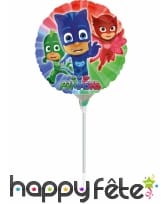 Ballon Pyjamasques de 23cm avec tige