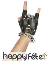 Bracelet punk de longs clous argentés, image 1