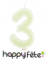 Bougies phosphorescentes en chiffres de 6 cm, image 4