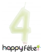 Bougies phosphorescentes en chiffres de 6 cm, image 5