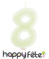 Bougies phosphorescentes en chiffres de 6 cm, image 9