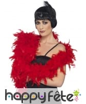 Boa plume rouge 180 cm