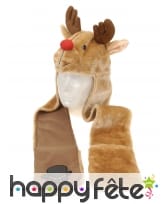 Bonnet renne avec écharpe pattes, image 3