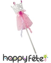 Baguette robe de Aurore, la Belle au bois dormant