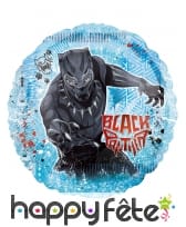 Ballon rond de Black Panther sur fond bleu, 71 cm