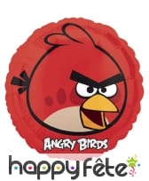 Ballon rond de Red en aluminium, Angry Birds