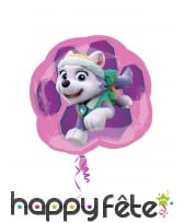 Ballon rose de Everest Pat Patrouille, 63 x 58 cm