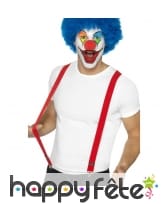 Bretelles rouges de clown, image 1