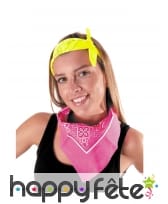Bandana rose fluo, image 2