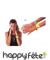 Bracelet rose fluo de 41cm