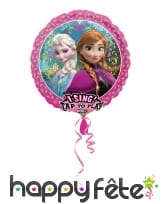 Ballon rond I sing de La Reine des Neiges, 71 cm
