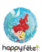 Ballon rond La petite sirène et polochon de 43 cm