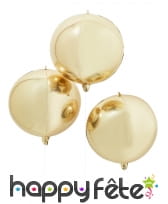 Ballon rond métallique de 55cm, image 1