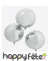 Ballon rond métallique de 55cm, image 2