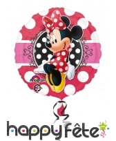 Ballon rond Minnie Mouse à pois, 43 cm
