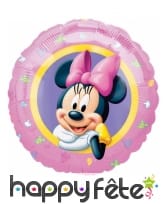 Ballon rond Minnie Mouse rose de 43 cm