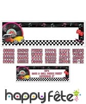 Bannière rock'n roll personnalisable