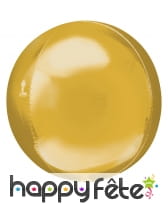 Ballon rond or métallisé de 40cm