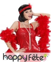 Boa rouge uni de 180cm